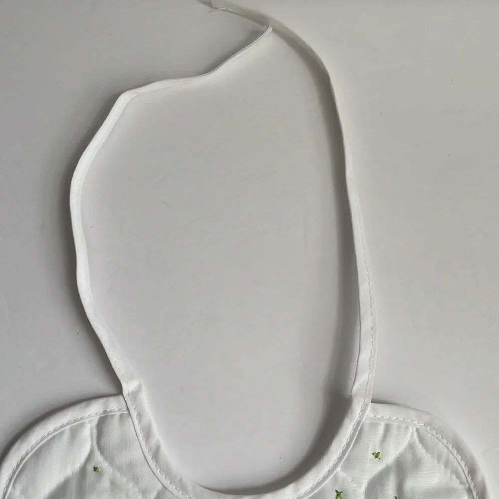 Handmade Quilted Baby Bib Cross-stitch Cat Kitten Cross Stitch - Picture 11 of 13